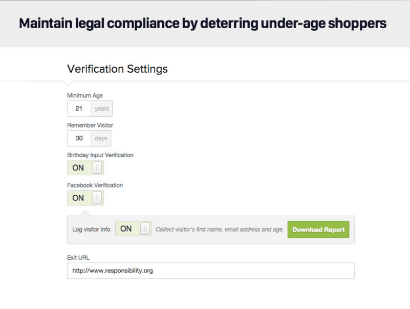 Age Verification Functionality for eCommerce Stores
